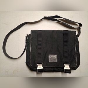 Coach Black Laptop Bag with Silver Accents